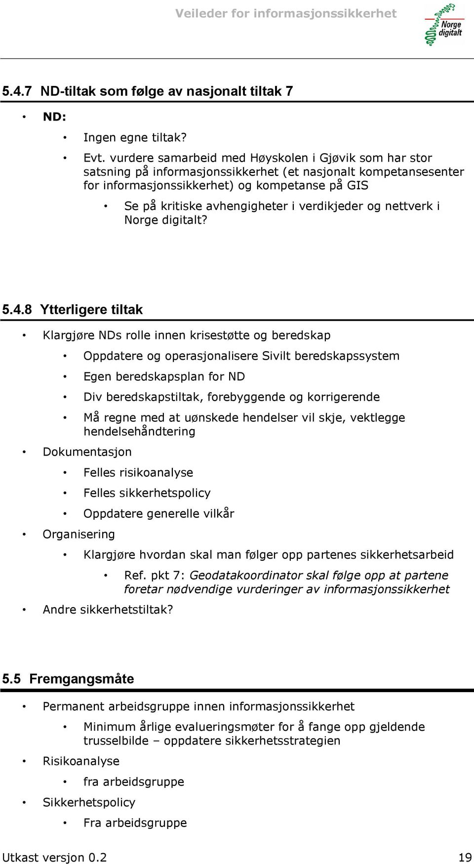 verdikjeder og nettverk i Norge digitalt? 5.4.