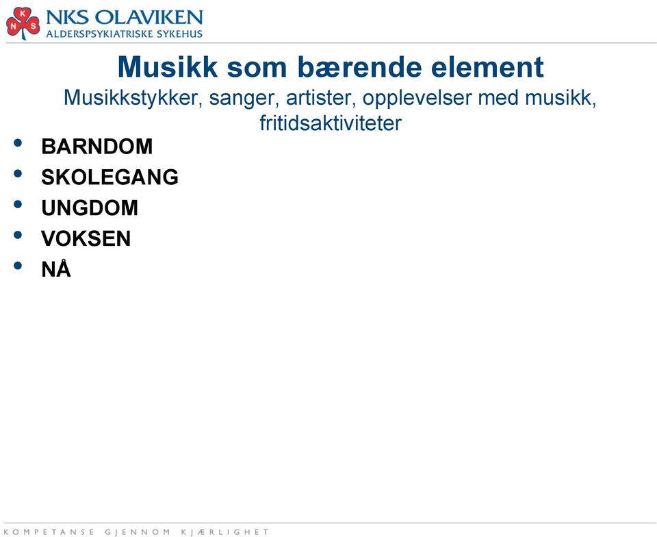 opplevelser med musikk,