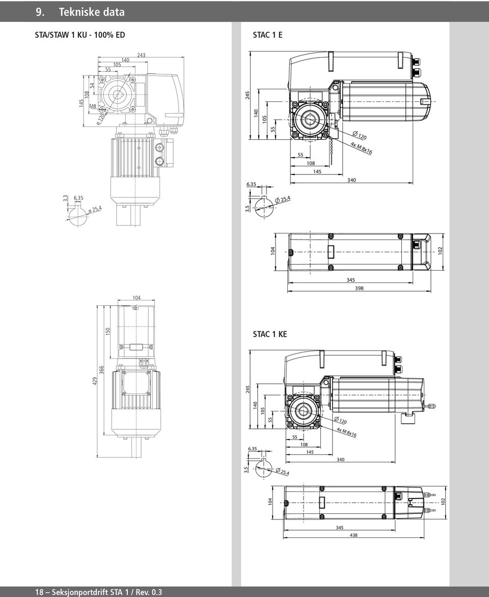 35 108 145 4x M 8 x16 340 3.5 25.4 104 102 345 398 105 140 245 120 6.