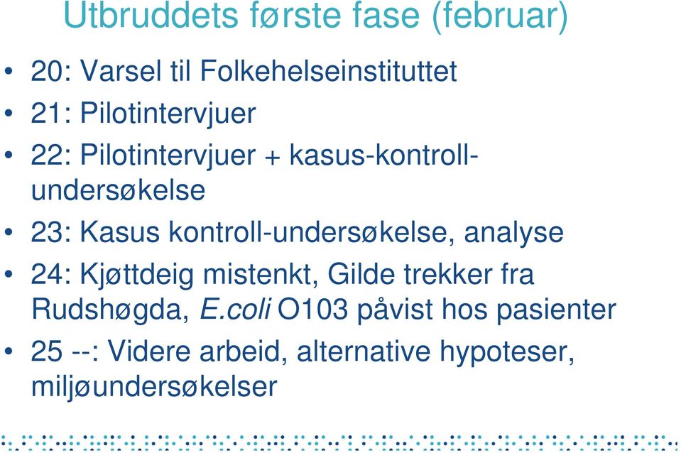 kontroll-undersøkelse, analyse 24: Kjøttdeig mistenkt, Gilde trekker fra