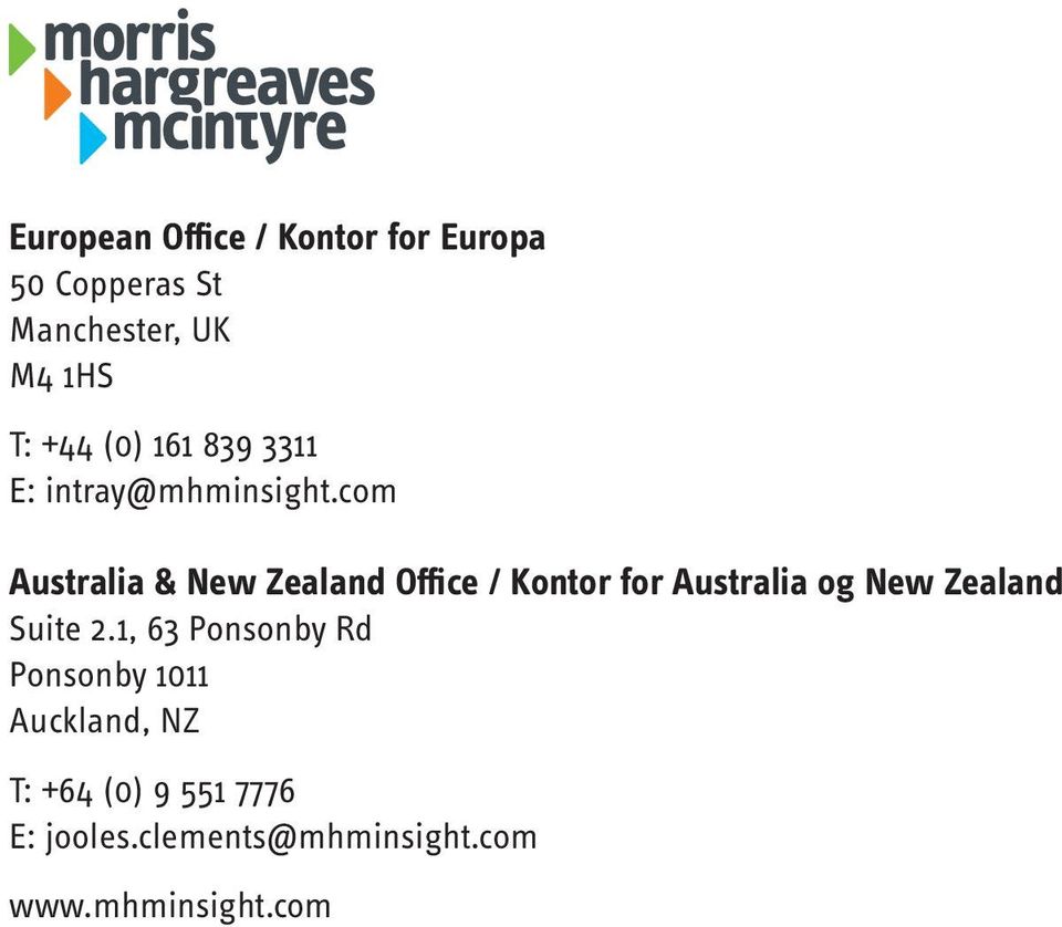 com Australia & New Zealand Office / Kontor for Australia og New Zealand Suite