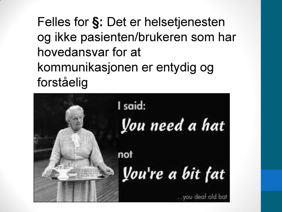 pasienten/brukeren som har