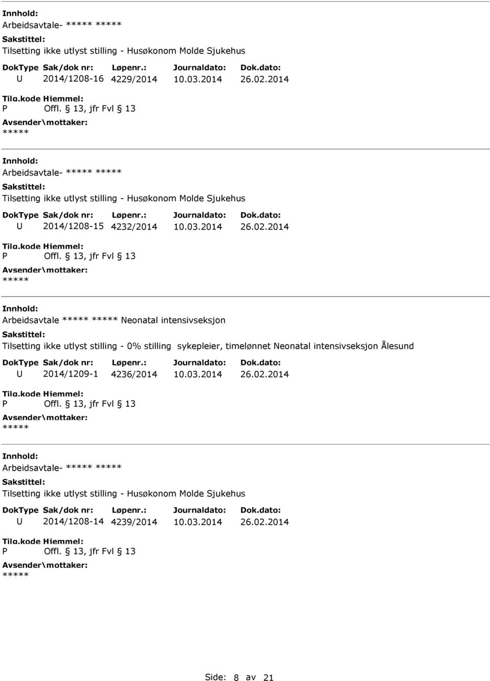 stilling - 0% stilling sykepleier, timelønnet Neonatal intensivseksjon