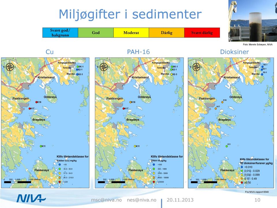 dårlig Cu PAH-16 Dioksiner Foto: