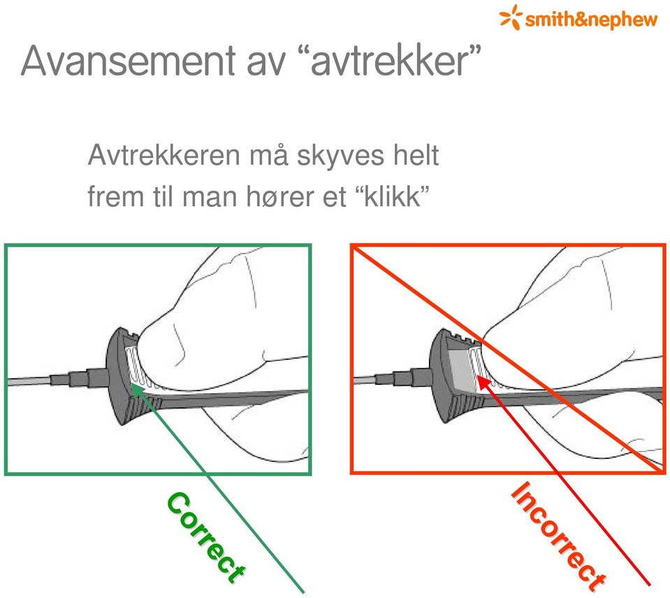 frem til man hører et klikk