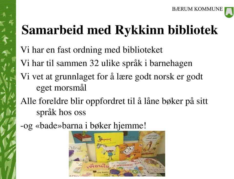 å lære godt norsk er godt eget morsmål Alle foreldre blir oppfordret