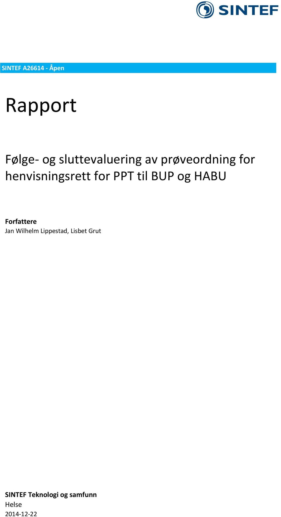 henvisningsrett for PPT til BUP og HABU