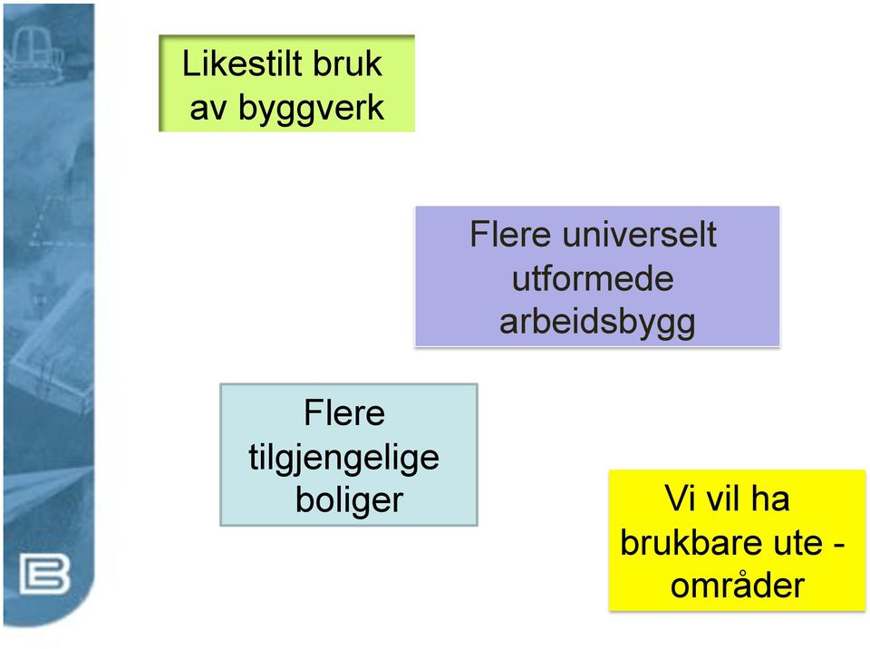 arbeidsbygg Flere tilgjengelige