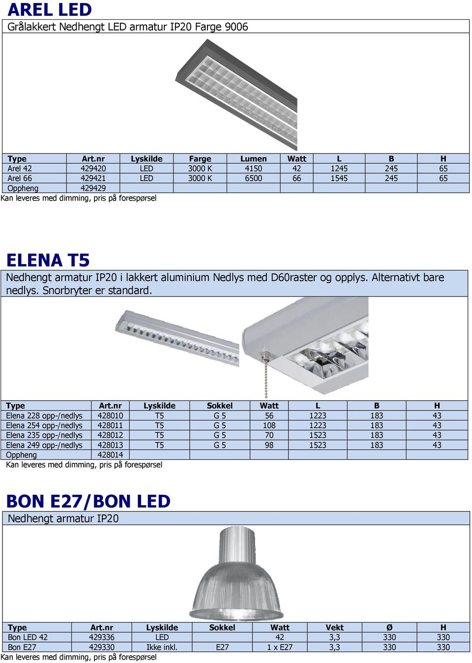 Elena 228 opp-/nedlys 428010 T5 G 5 56 1223 183 43 Elena 254 opp-/nedlys 428011 T5 G 5 108 1223 183 43 Elena 235 opp-/nedlys 428012 T5 G 5 70 1523 183 43 Elena 249