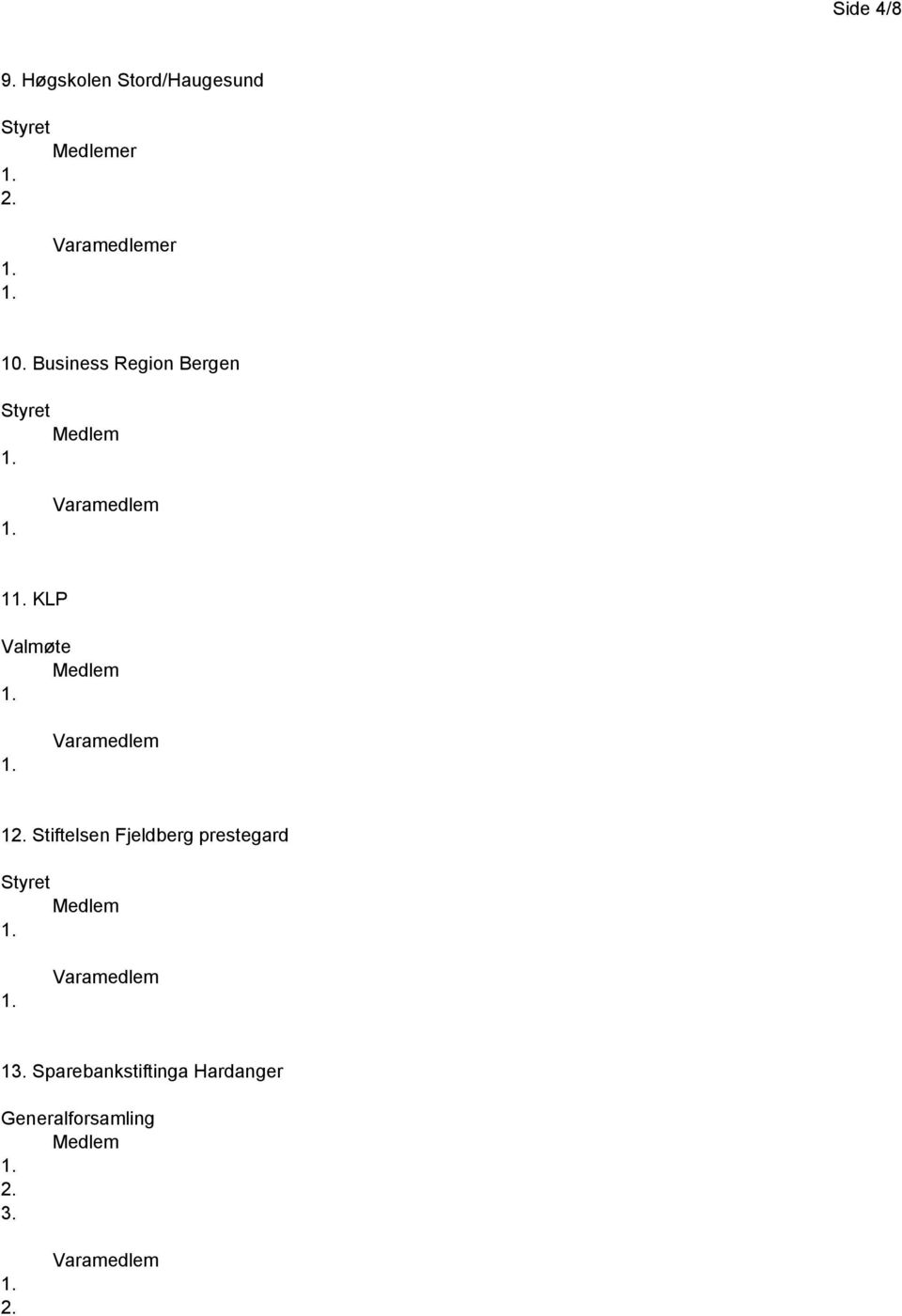 Business Region Bergen 1 KLP Valmøte 1