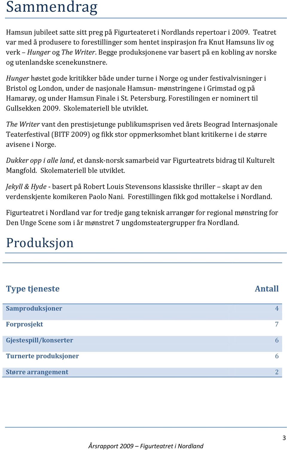 Begge produksjonene var basert på en kobling av norske og utenlandske scenekunstnere.