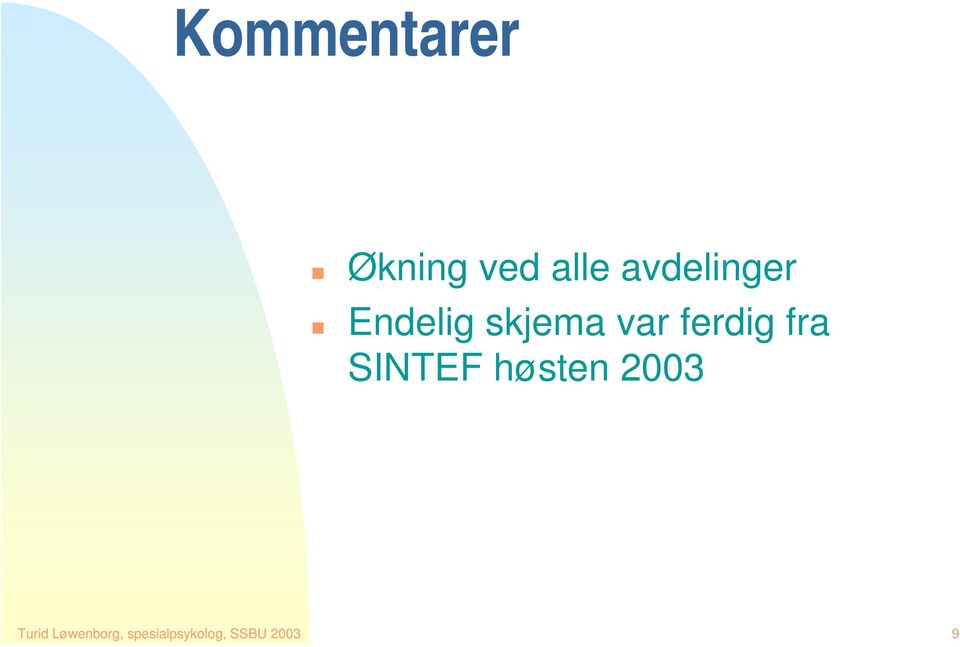 ferdig fra SINTEF høsten 2003