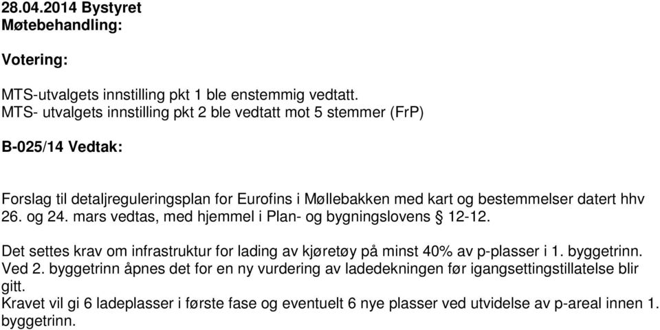 bestemmelser datert hhv 26. og 24. mars vedtas, med hjemmel i Plan- og bygningslovens 12-12.