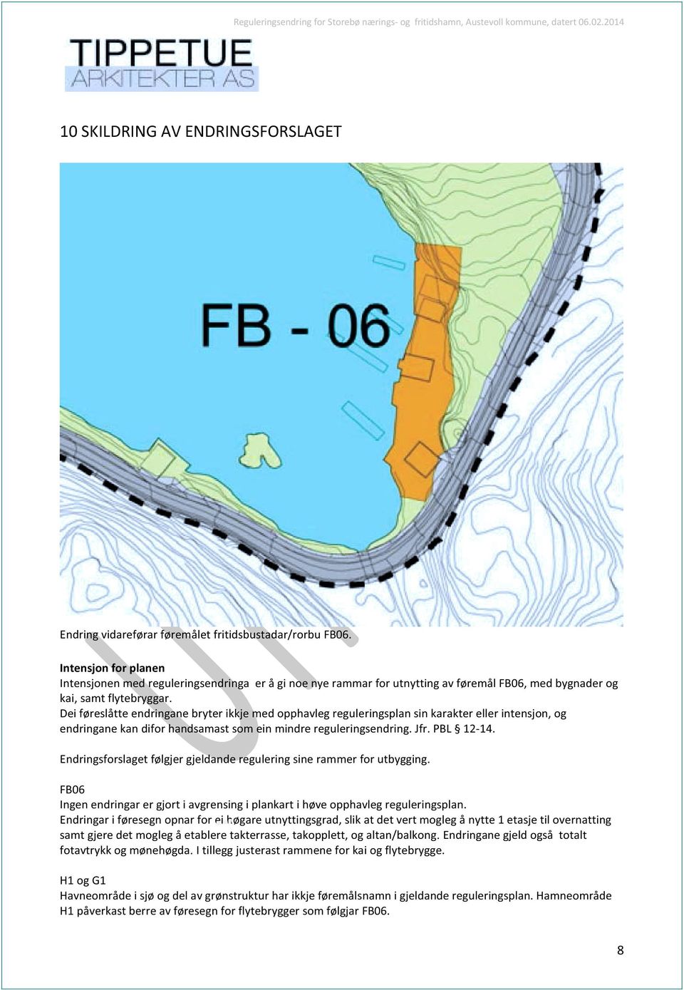 Dei føreslåtte endringane bryter ikkje med opphavleg reguleringsplan sin karakter eller intensjon, og endringane kan difor handsamast som ein mindre reguleringsendring. Jfr. PBL 12-14.