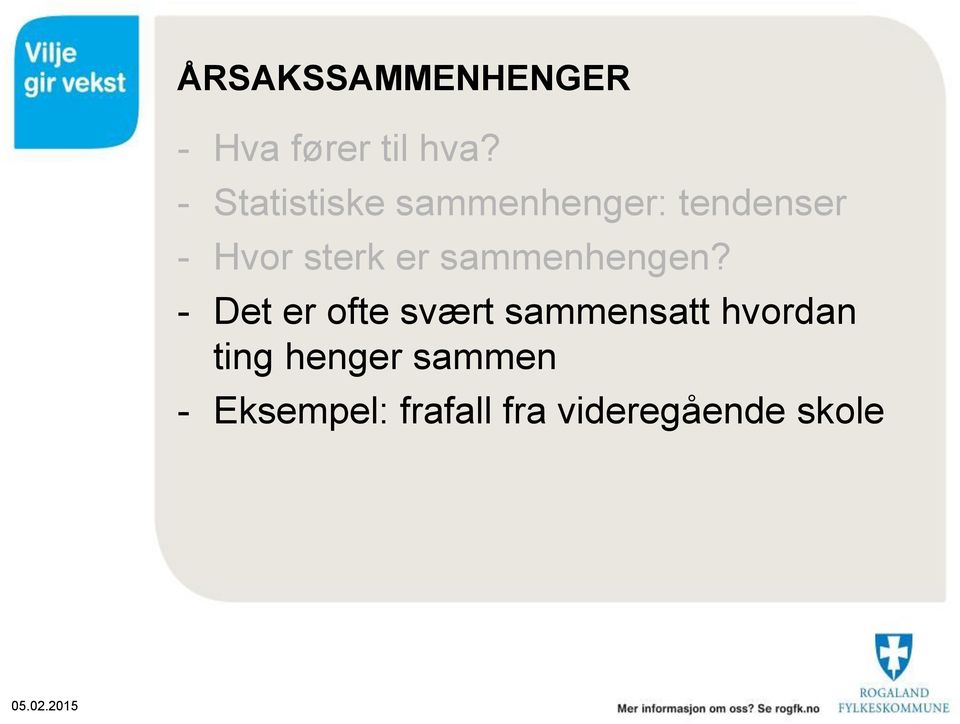 er sammenhengen?