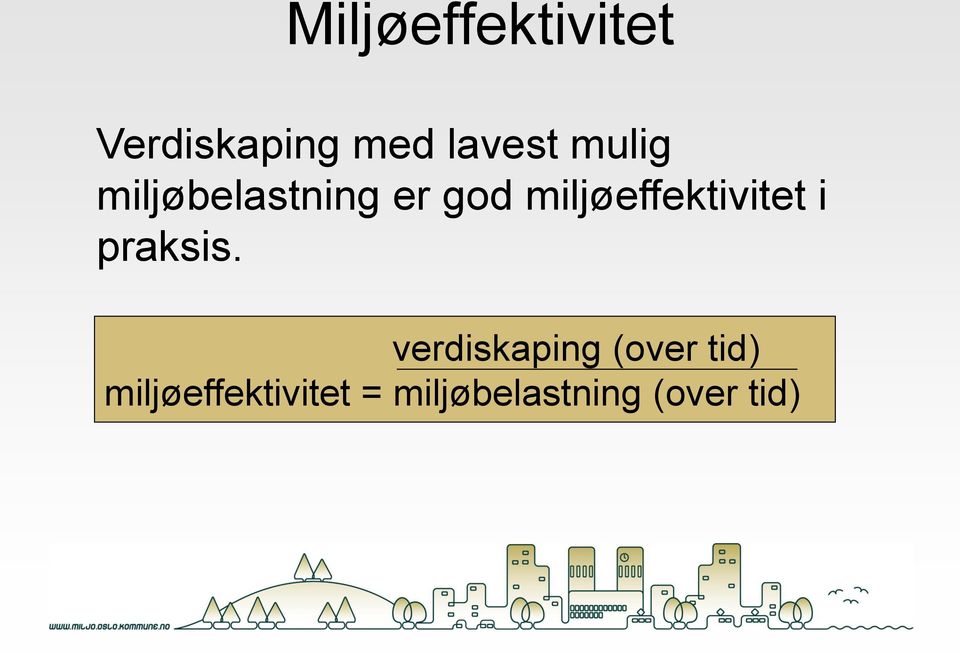 miljøeffektivitet i praksis.