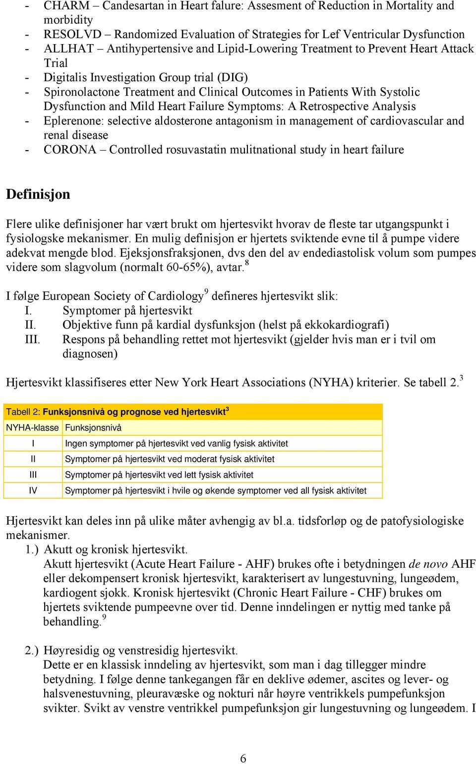 Heart Failure Symptoms: A Retrospective Analysis - Eplerenone: selective aldosterone antagonism in management of cardiovascular and renal disease - CORONA Controlled rosuvastatin mulitnational study