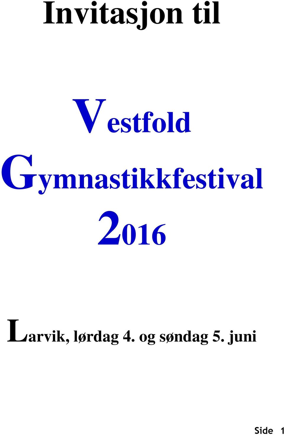 Gymnastikkfestival