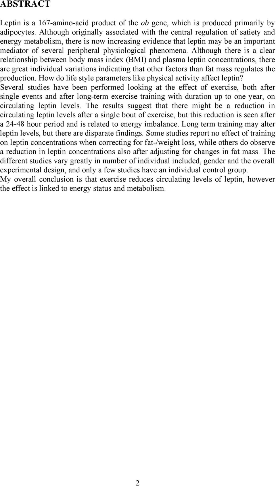 physiological phenomena.