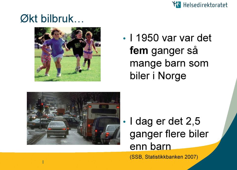 Norge I dag er det 2,5 ganger flere