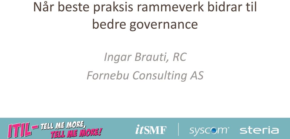 bedre governance Ingar