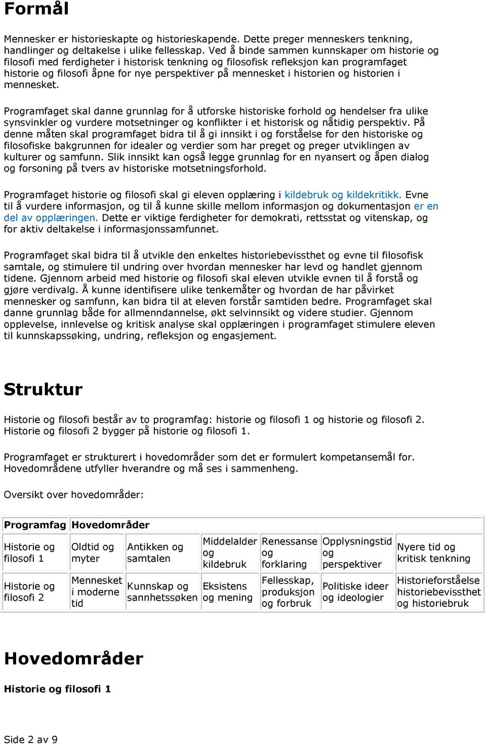 historien og historien i mennesket.