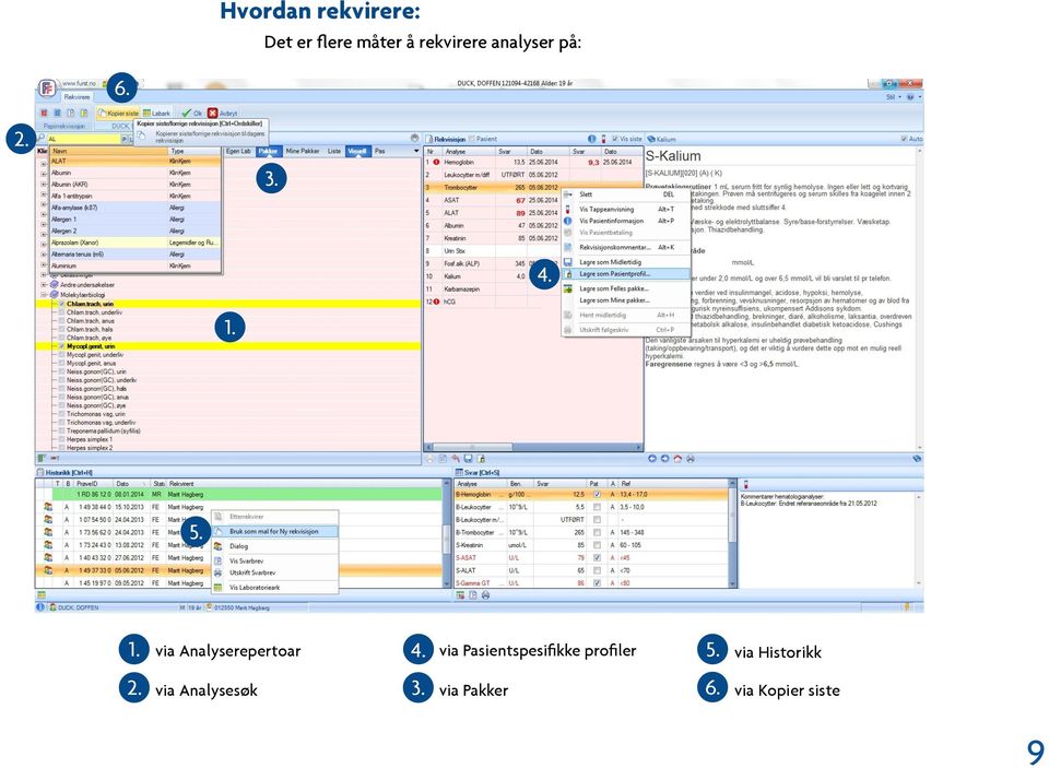 via Analysesøk 3. 4.