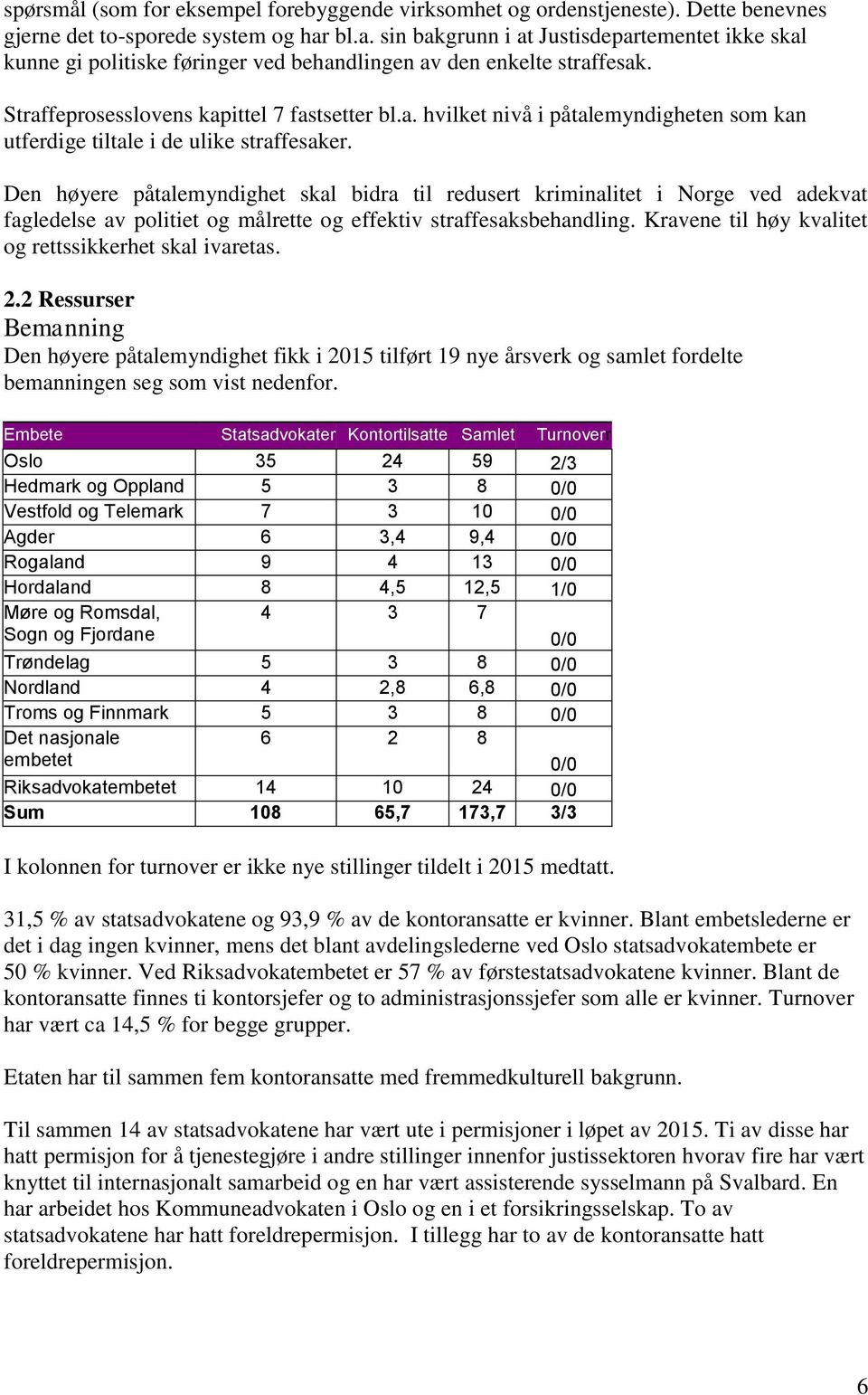 Den høyere påtalemyndighet skal bidra til redusert kriminalitet i Norge ved adekvat fagledelse av politiet og målrette og effektiv straffesaksbehandling.