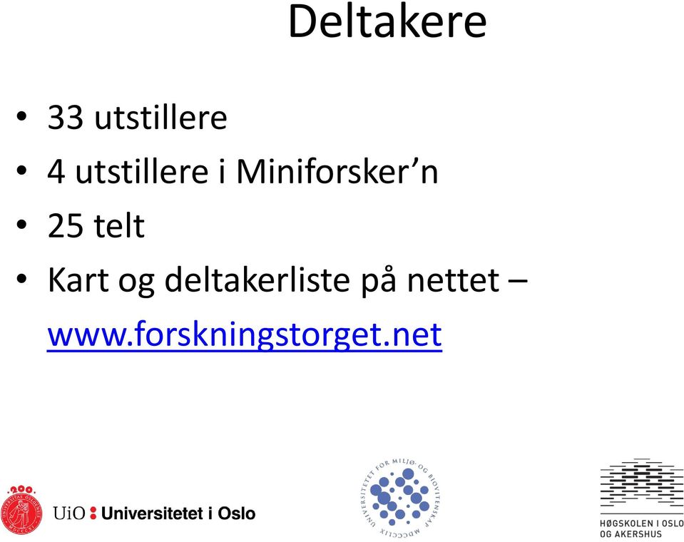 telt Kart og deltakerliste på