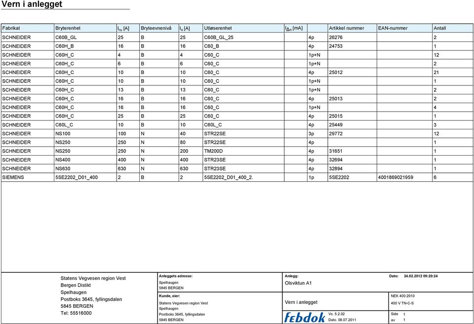 SCHNEIDER C60H_C 6 B 6 C60_C 4p 2503 2 SCHNEIDER C60H_C 6 B 6 C60_C p+n 4 SCHNEIDER C60H_C 25 B 25 C60_C 4p 2505 SCHNEIDER C60L_C 0 B 0 C60L_C 4p 25449 3 SCHNEIDER NS00 00 N 40 STR22SE 3p 29772 2