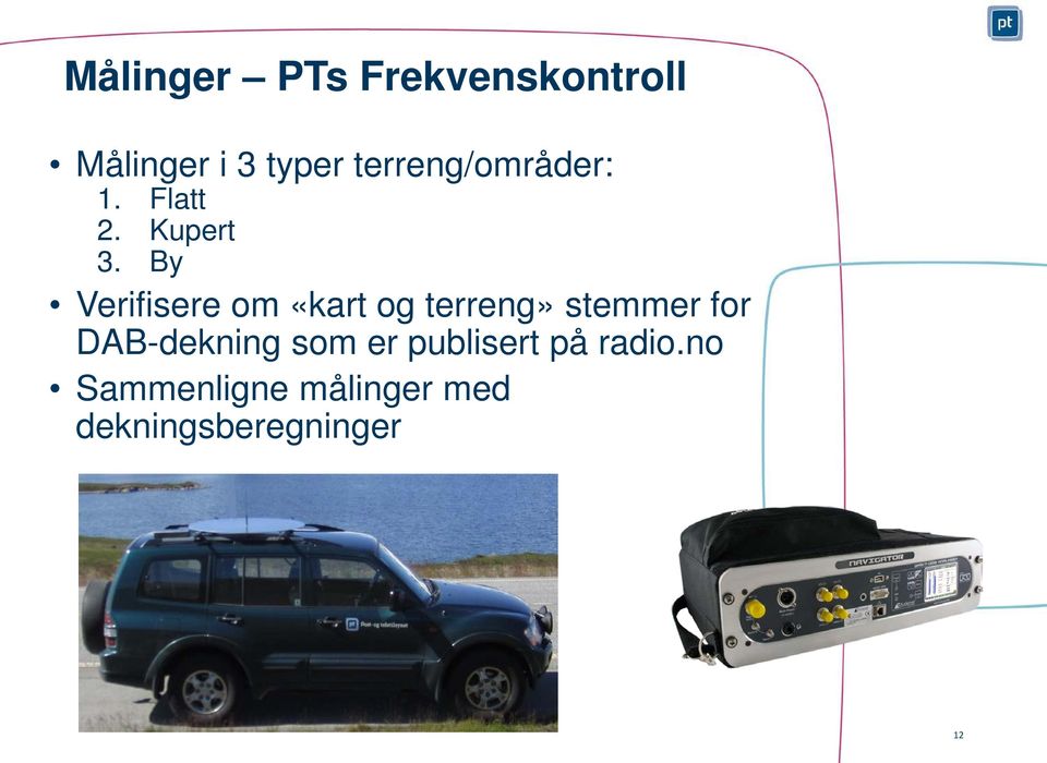 By Verifisere om «kart og terreng» stemmer for