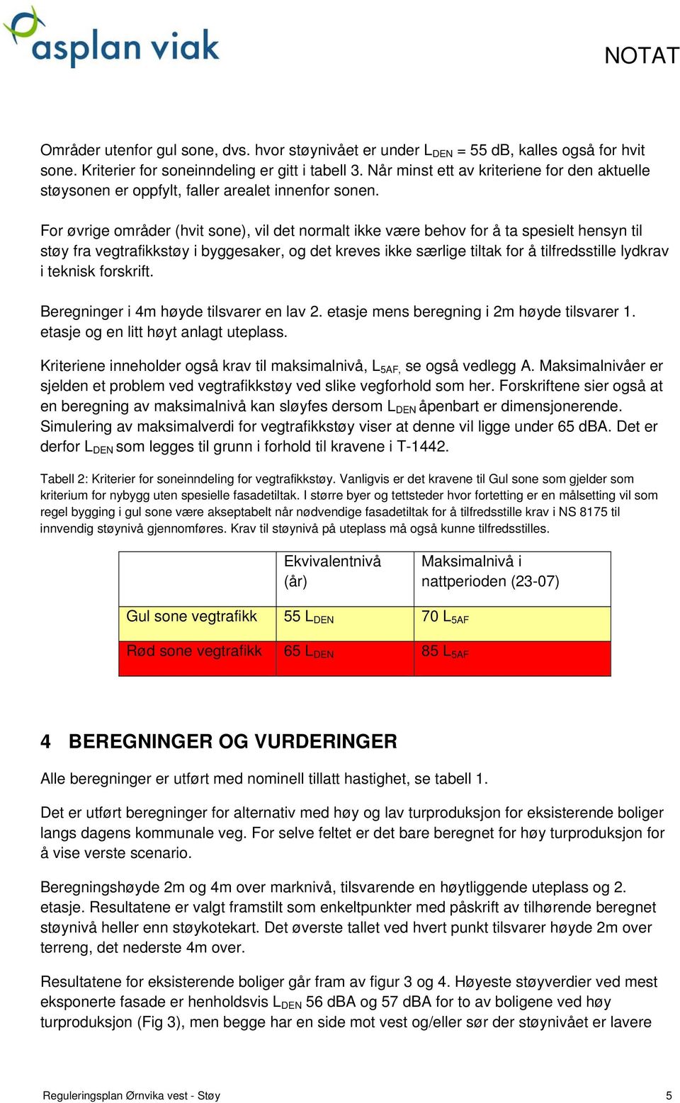 For øvrige områder (hvit sone), vil det normalt ikke være behov for å ta spesielt hensyn til støy fra vegtrafikkstøy i byggesaker, og det kreves ikke særlige tiltak for å tilfredsstille lydkrav i