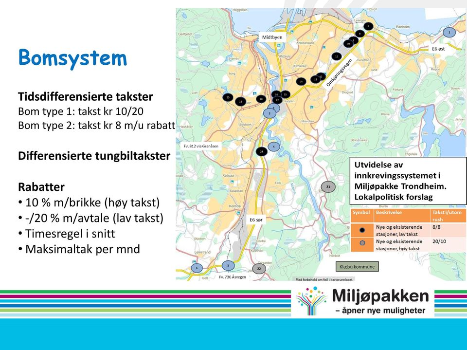 tungbiltakster Rabatter 10 % m/brikke (høy takst) -/20 %