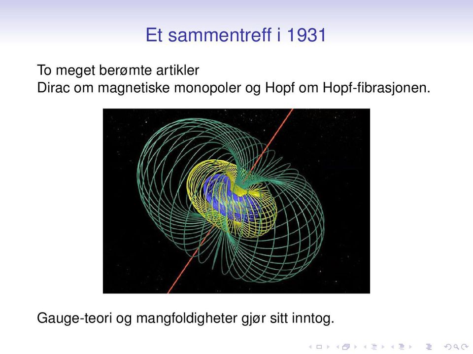 og Hopf om Hopf-fibrasjonen.