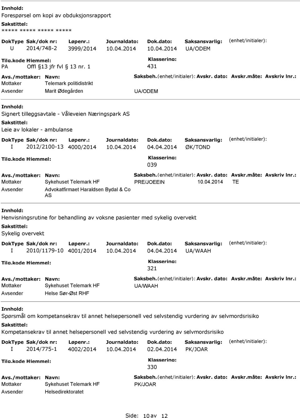 04.2014 ØK/TOND 039 RE/JOEEN TE Advokatfirmaet Haraldsen Bydal & Co AS Henvisningsrutine for behandling av voksne pasienter med sykelig overvekt Sykelig overvekt 2010/1179-10