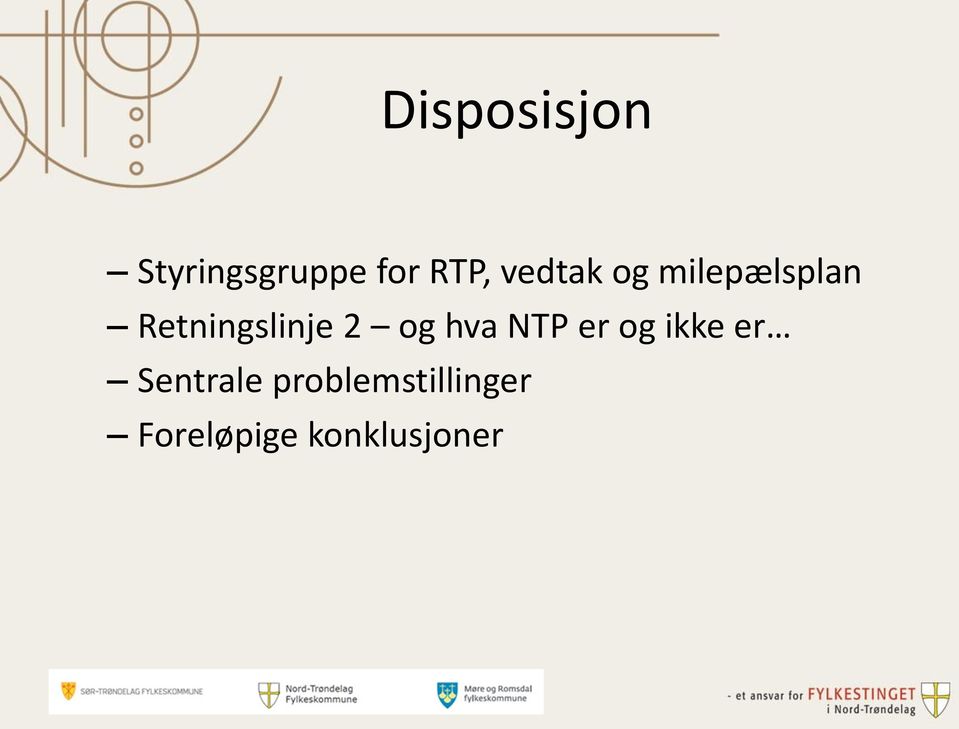 2 og hva NTP er og ikke er Sentrale