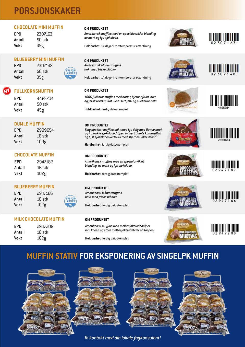 blanding av mørk og lys sjokolade. 14 dager i romtemperatur etter tining Amerikansk blåbærmuffins bakt med friske blåbær.