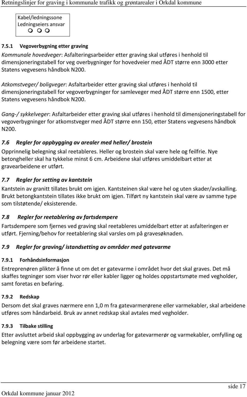 etter Statens vegvesens håndbok N200.