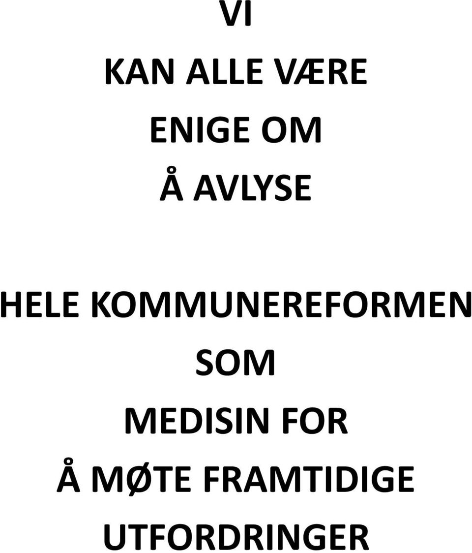 KOMMUNEREFORMEN SOM