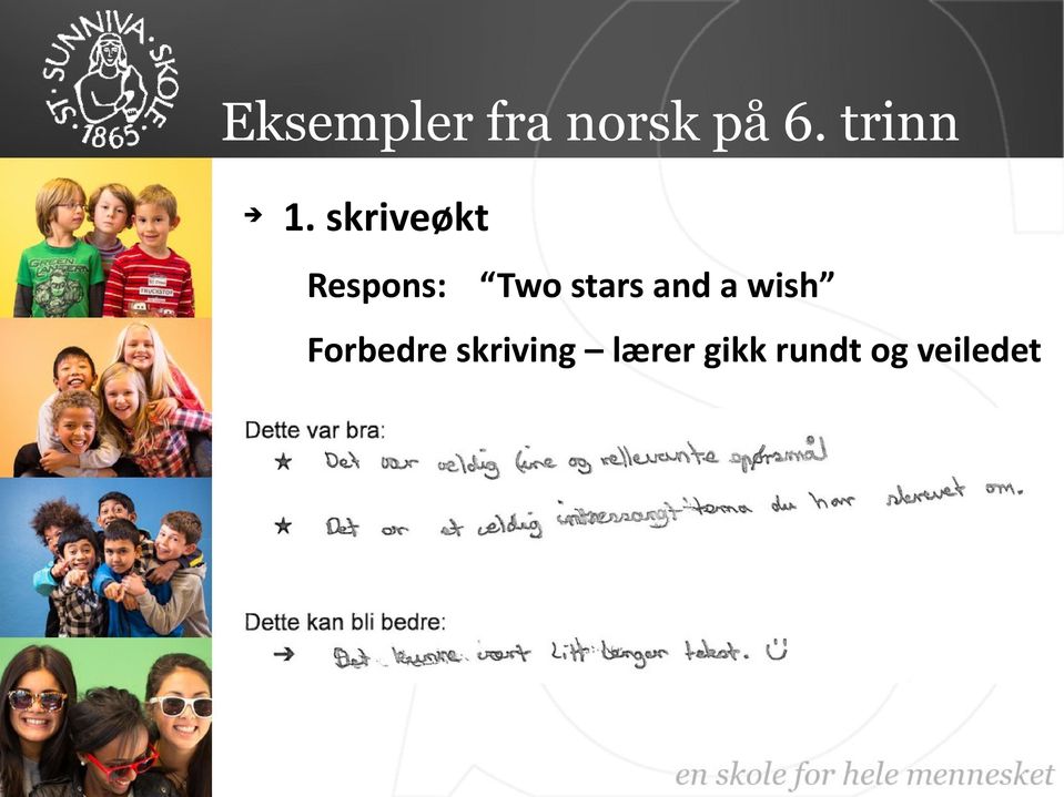 skriveøkt Respons: Two stars