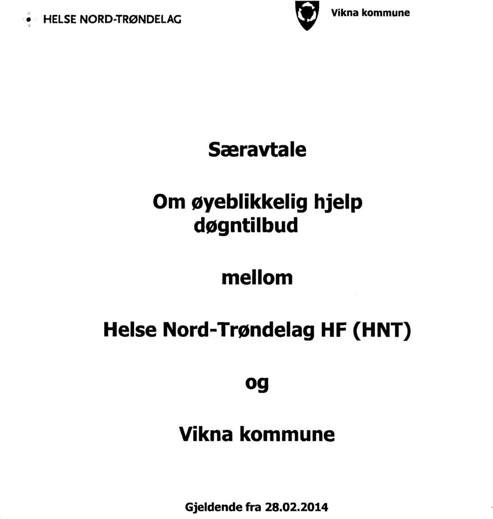 døgntilbud mellom Helse Nord-Trøndelag