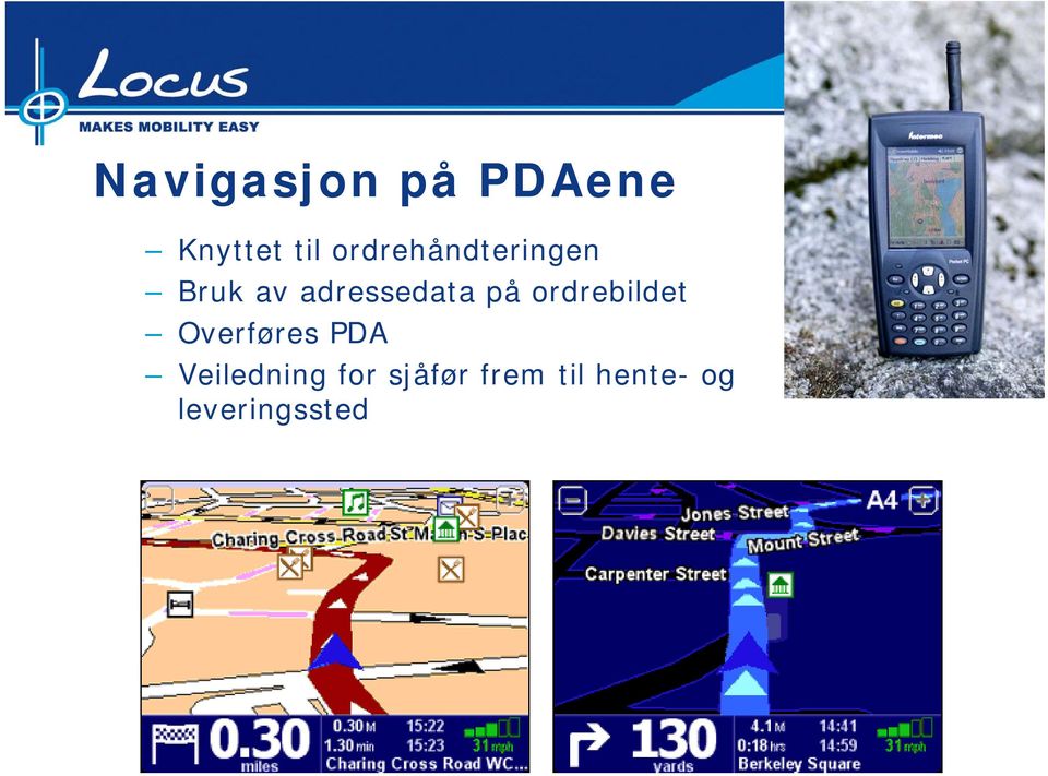 på ordrebildet Overføres PDA