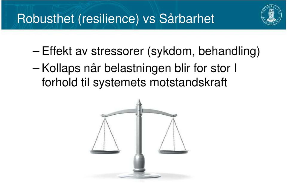 behandling) Kollaps når belastningen