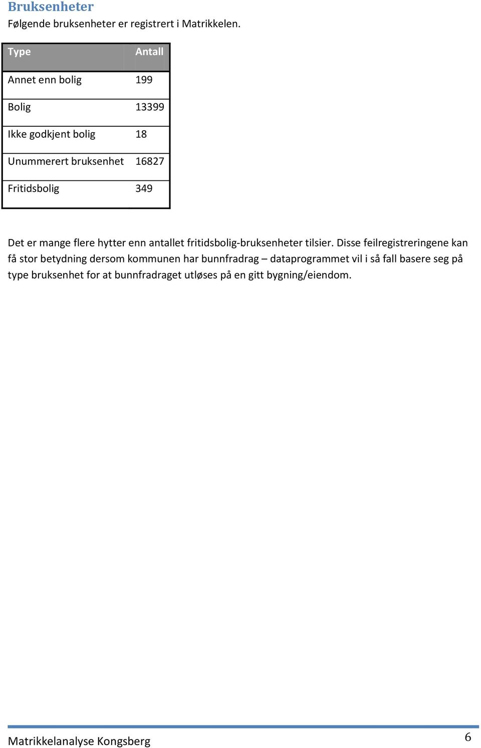 mange flere hytter enn antallet fritidsbolig-bruksenheter tilsier.