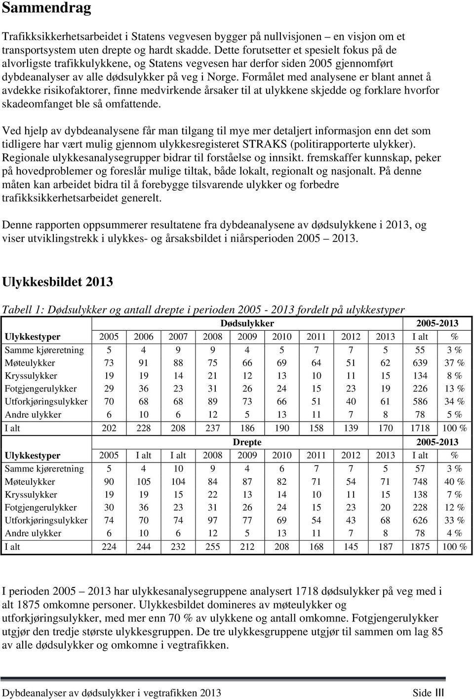 Formålet med analysene er blant annet å avdekke risikofaktorer, finne medvirkende årsaker til at ulykkene skjedde og forklare hvorfor skadeomfanget ble så omfattende.