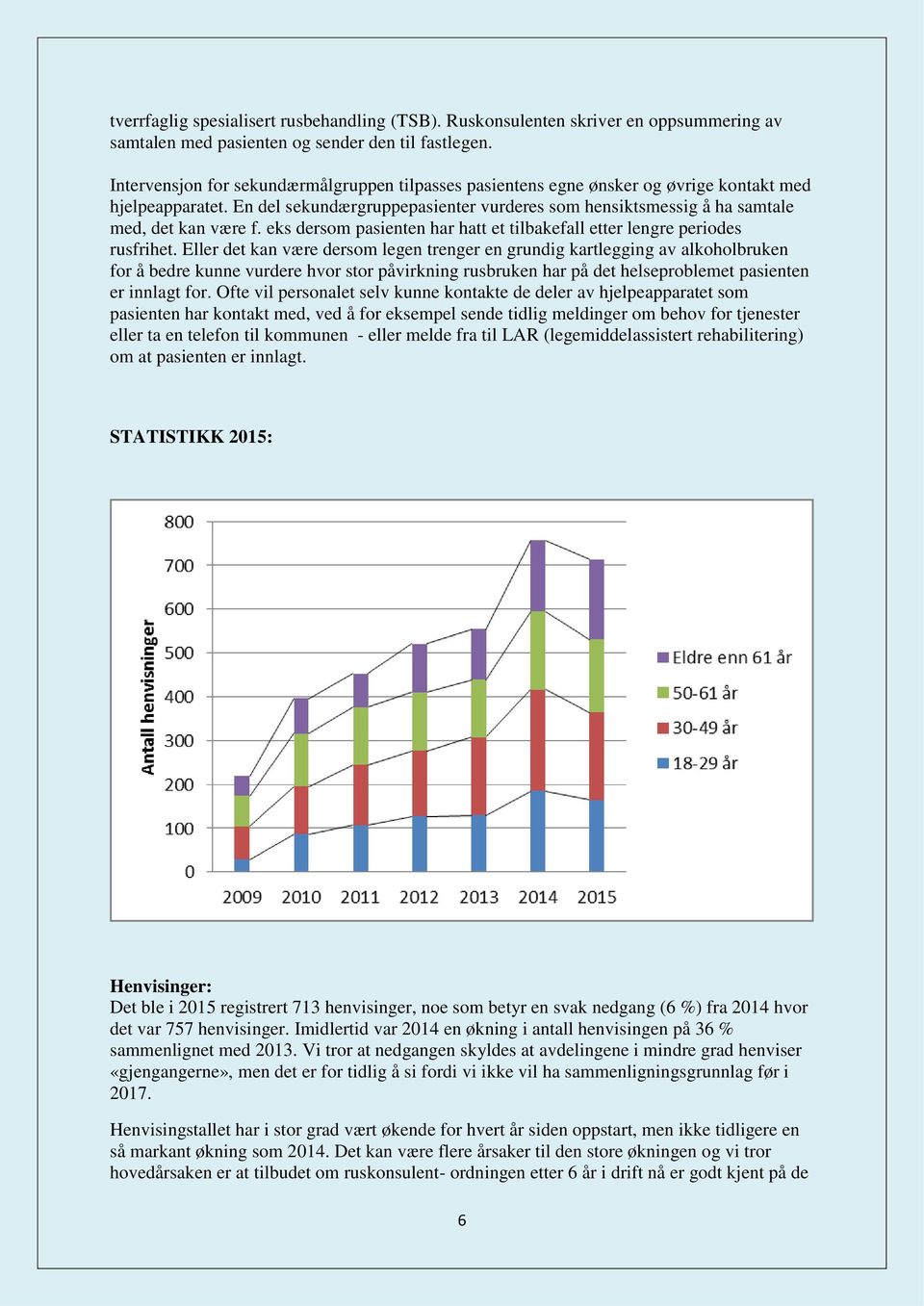 eks dersom pasienten har hatt et tilbakefall etter lengre periodes rusfrihet.