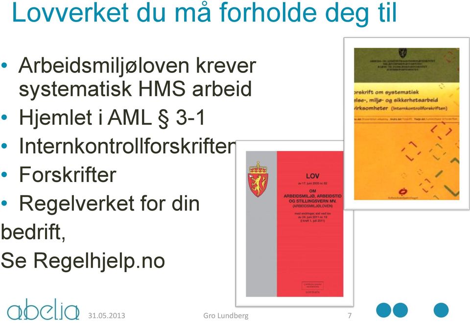 Internkontrollforskriften Forskrifter Regelverket