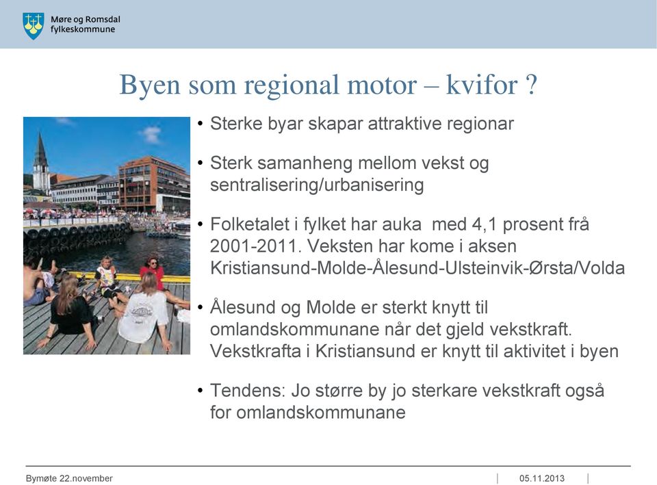 auka med 4,1 prosent frå 2001-2011.