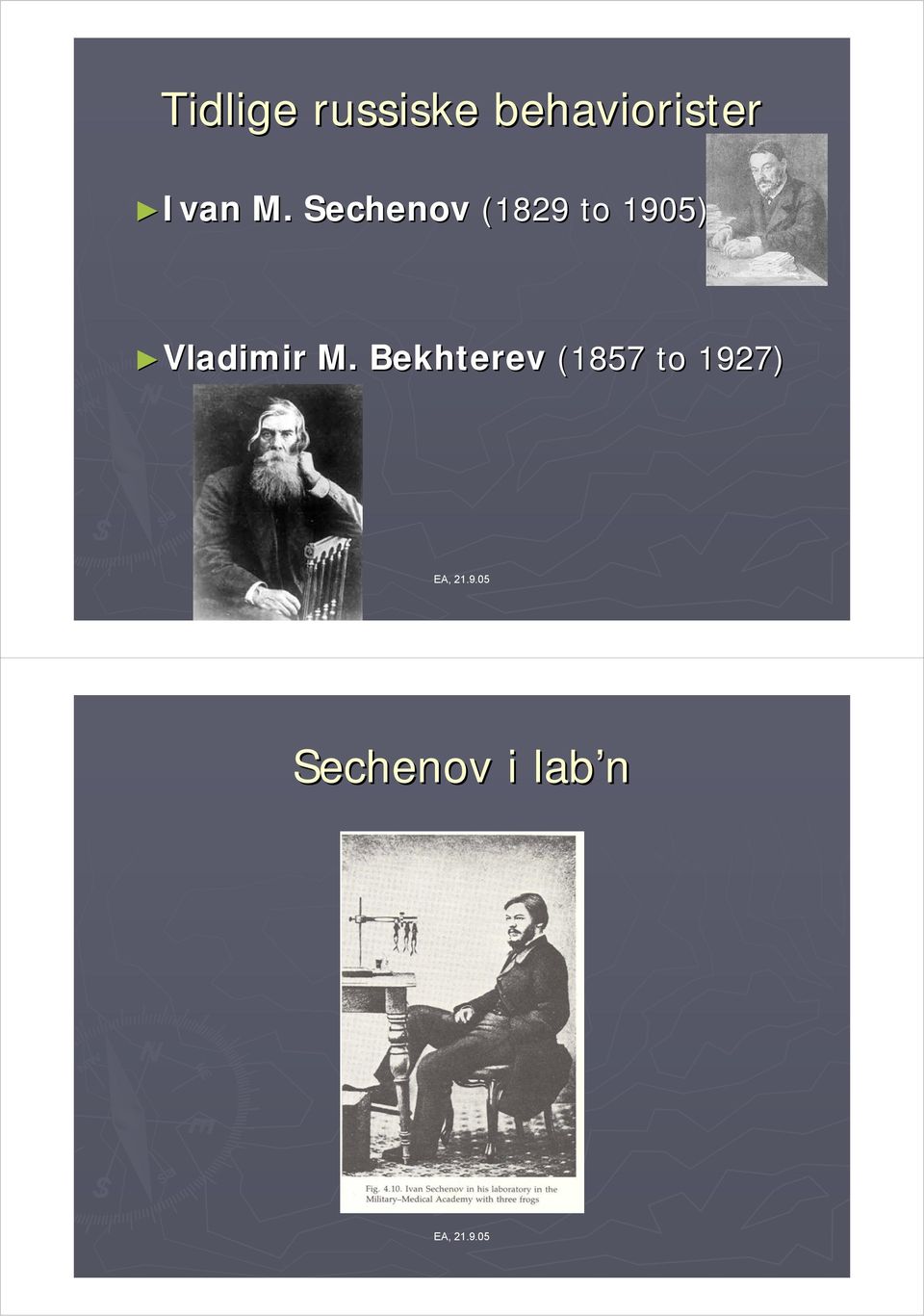 Sechenov (1829 to 1905)