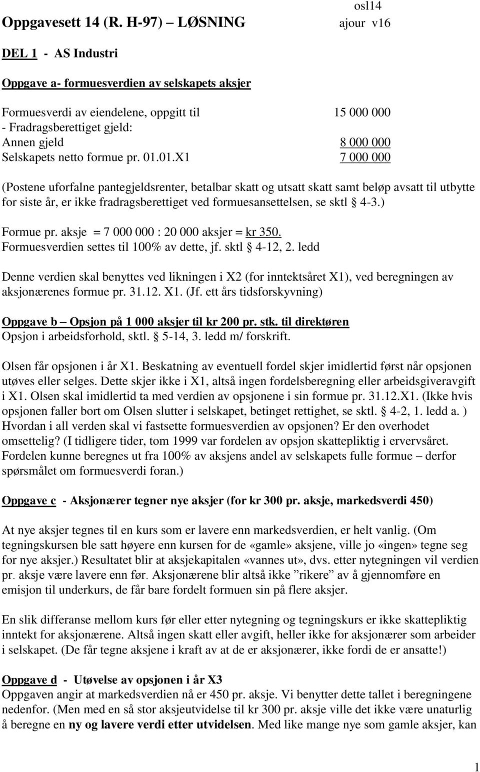 Selskapets netto formue pr. 01.